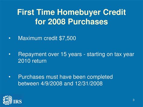 7500 first time homebuyer credit.